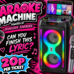 Portable Karaoke Machine & 2 Wireless Mics