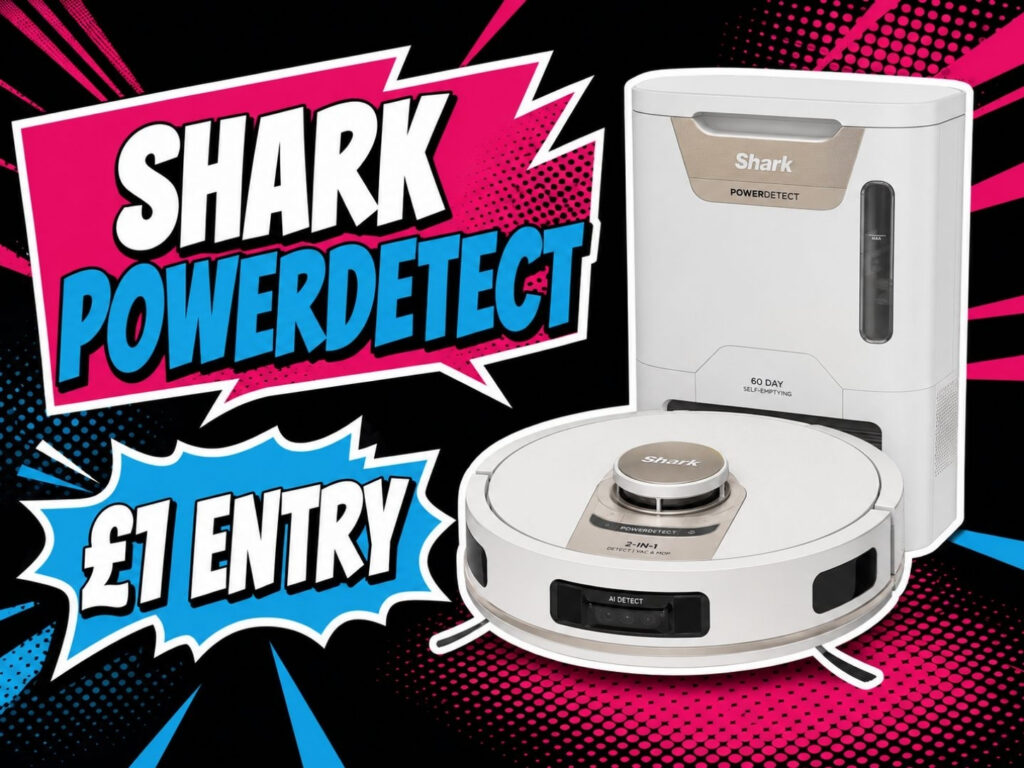 Shark PowerDetect 2-in-1 Self-Empty Robot Vacuum & Mop – White / Gold