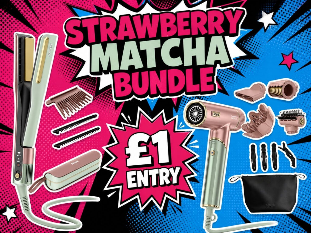 Shark SpeedStyle Pro Flex & SilkPro Straightener Bundle – Strawberry Matcha Edition