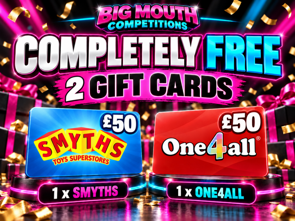 2 x  £50 Gift Cards