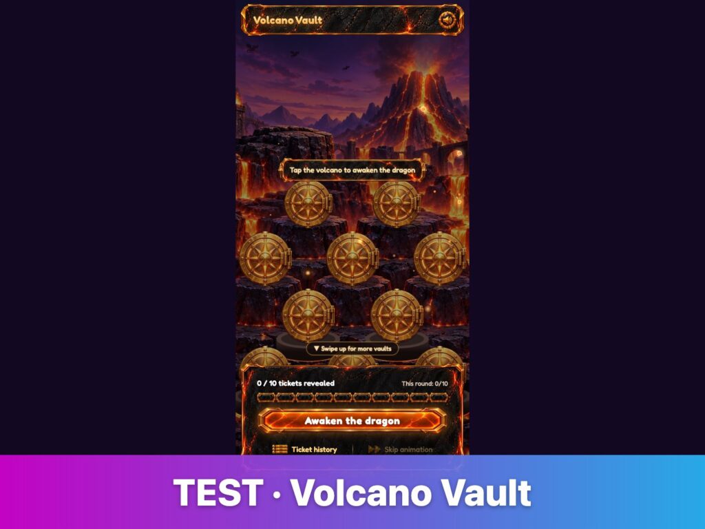 TEST Volcano Vault (staging)